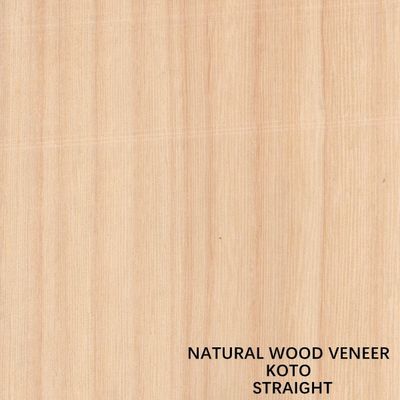 El cuarto natural de la chapa de madera del Koto de África cortó el grano recto que la buena calidad para el proceso de teñido puede ser modificada para requisitos particulares