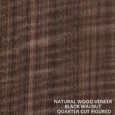 El cuarto natural americano de la chapa de madera de la nuez cortó recto figurado para los muebles de clase superior que hacían el fabricante del Fsc China