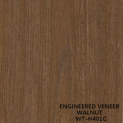 Chapa de madera de ingeniería Crown Grain, largo 2500/2800/3100mm, para decoración de hoteles, color marrón WT-H401C