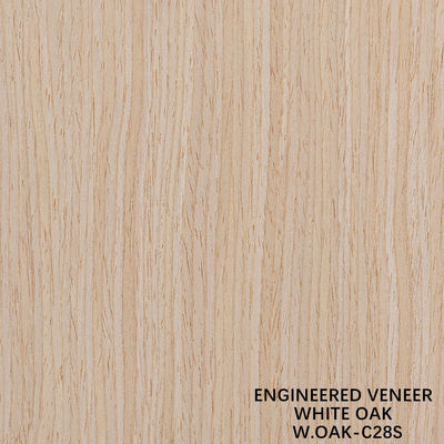 Panel de grano recargado de madera de roble blanco 28S de ingeniería decorativa