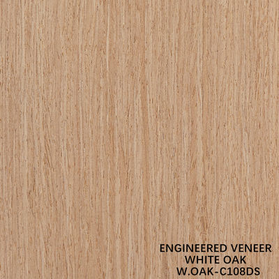 Hojas de veneer de madera recombinadas de lujo Roble blanco 108DS alargado 2500-3100mm para la decoración