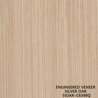 Veneer de madera artificial de corte de cuarto de pera de plata tamaño alargado 3200mm para la puerta y la cara del gabinete