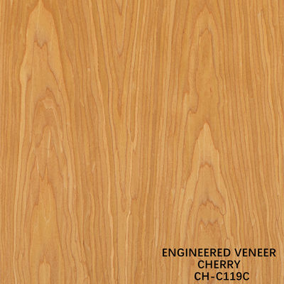 Ev Veneer de madera de grano de corona de lujo American Cherry 2850mm longitud para puertas interiores China Manufacturer