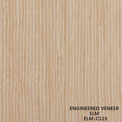 Reconocimiento personalizado de madera de olmo veneer recto corte y corte de corona para la cara del gabinete de 2500 * 640 mm