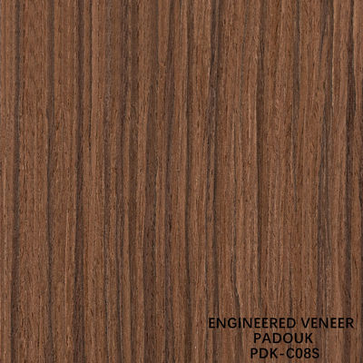 Fabricación de carillas de madera de Quandong de espesor de 0,18-0,6 mm para decoración de hoteles