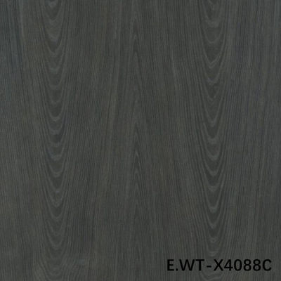Veneer de madera de alta gama de ingeniería de nuez europea E.WT-X4088C Crown Cut Negro con 0,15-0,55 mm para la fábrica de puertas