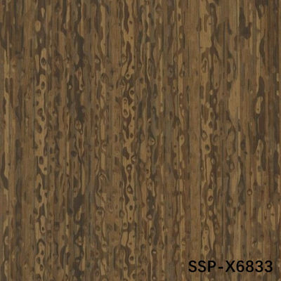 Fumado Sapele Pommele Ingeniería de roble carilla de espesor 0,18-0,6 mm para el panel de pared