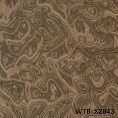 Chapa de madera reconstituida 2500*640mm Corte rebanado de madera de raíz para puertas interiores Puede copiar la muestra del cliente