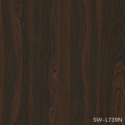Nuevo diseño de chapa de madera ahumada artificial SW-L739N/L743N, espesor 0,55 mm para la superficie de los muebles