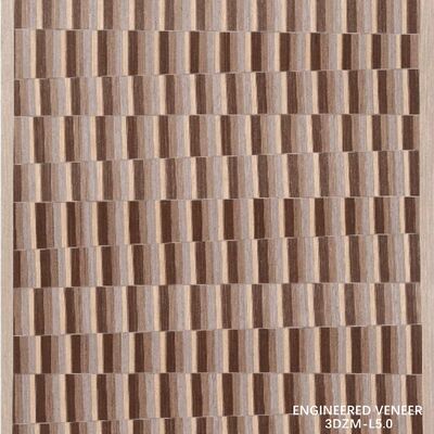 Chapa de madera 3D Recon 3DZM-L5.0 para revestimiento de gabinetes y paredes interiores, chapa de madera de 0.5 mm, tamaños y texturas personalizados
