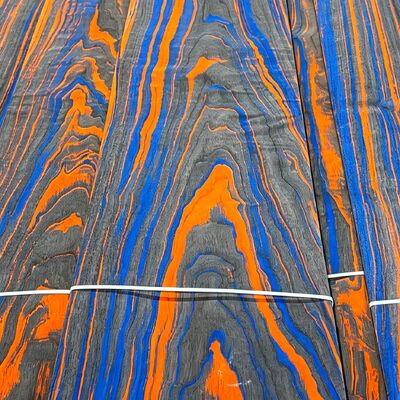 Veneer de madera ecológico teñido de plantas naturales, veneer de madera decorativa iridiscente multicolor para paneles de muebles, revestimiento de paredes y fabricación de gabinetes